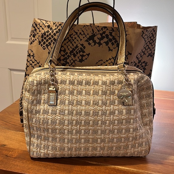 Coal Fremantle metallic woven 👜 tote - Picture 4 of 7